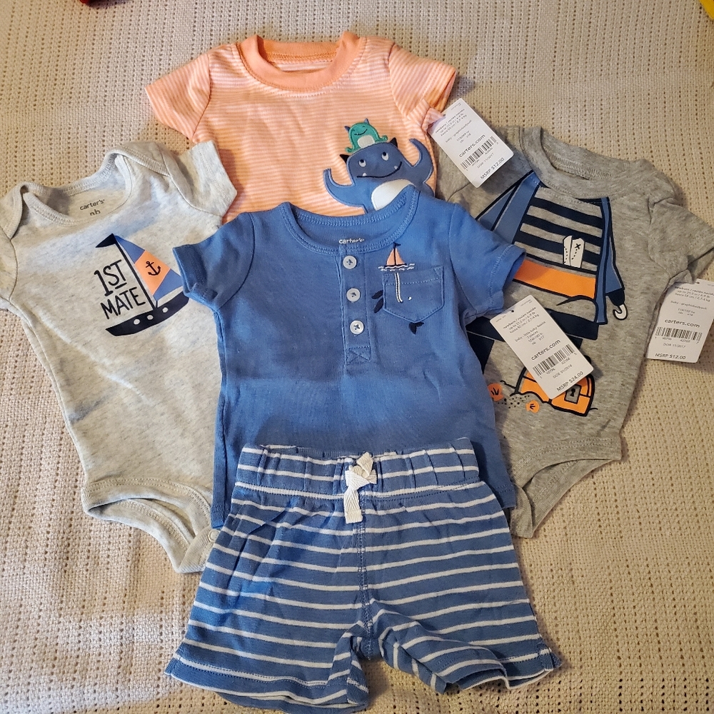 NB Carter's 5 piece mix n match